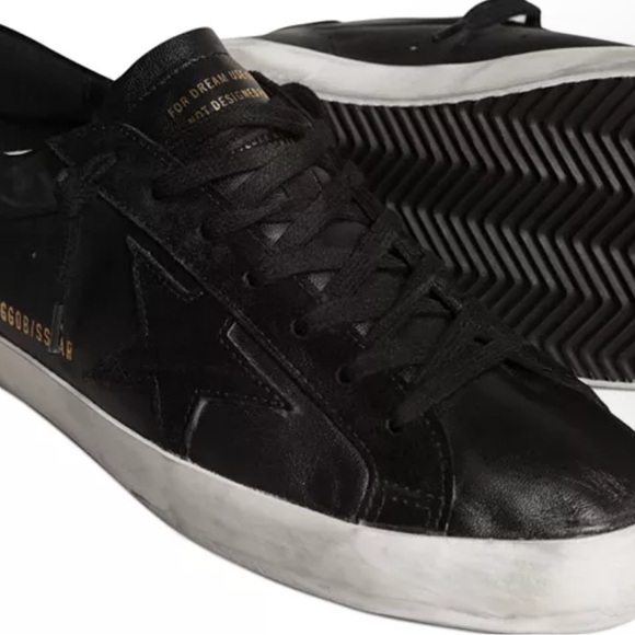 Golden Goose Men's Black and White Sneakers - Picture 10 of 11